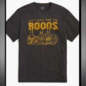 Black Graphic T-Shirt with Gold Print